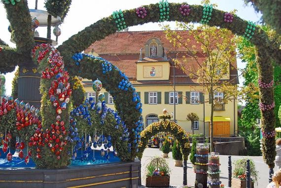 2016 schöne Pracht mit Rathaus im Blick