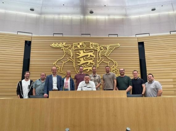 Gemeinderat und Verwaltung zur Exkursion in Stuttgart